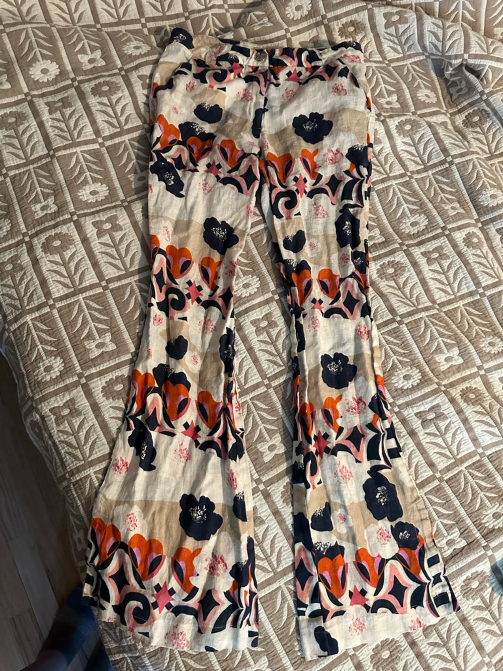 Jazmin Chebar multicoloured floral linen pants